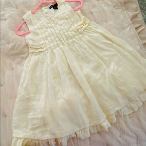 Baby gap cream colored linen? summer dress wedding shower beach pics portrait
